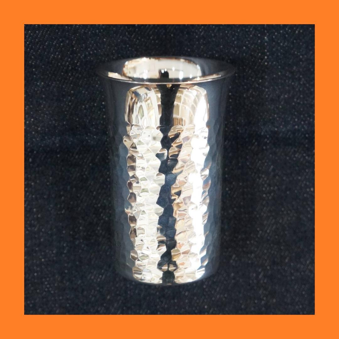 人間国宝 奥山峰石 純銀 ショットカップ 銀製 グラス silver 杯