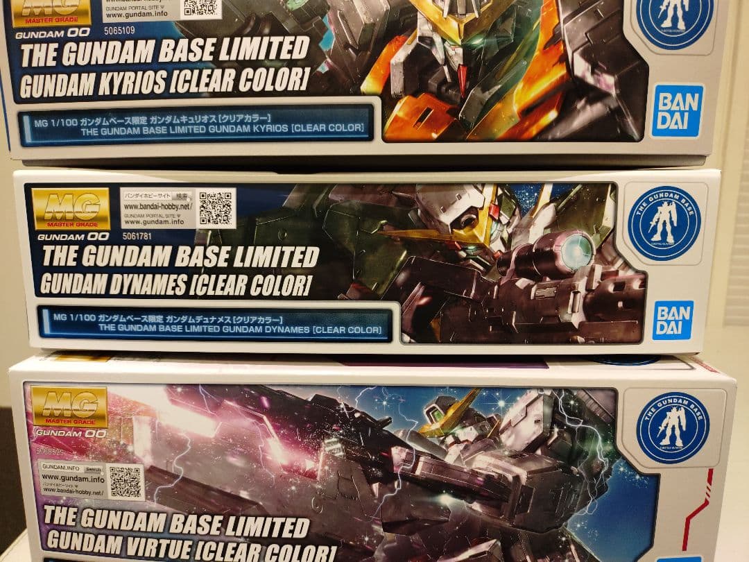 MG ガンダムヴァーチェ キュリオス デュナメス[クリア]　ガンプラまとめ売り