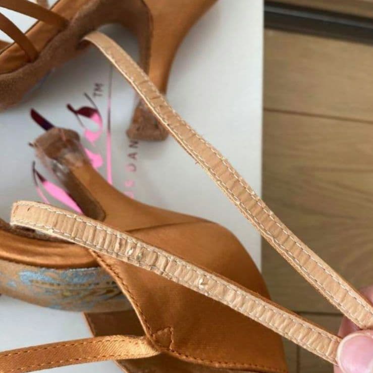 ads 社交ダンス ラテンシューズ 21.5 22 22.5 ヒール サンダル