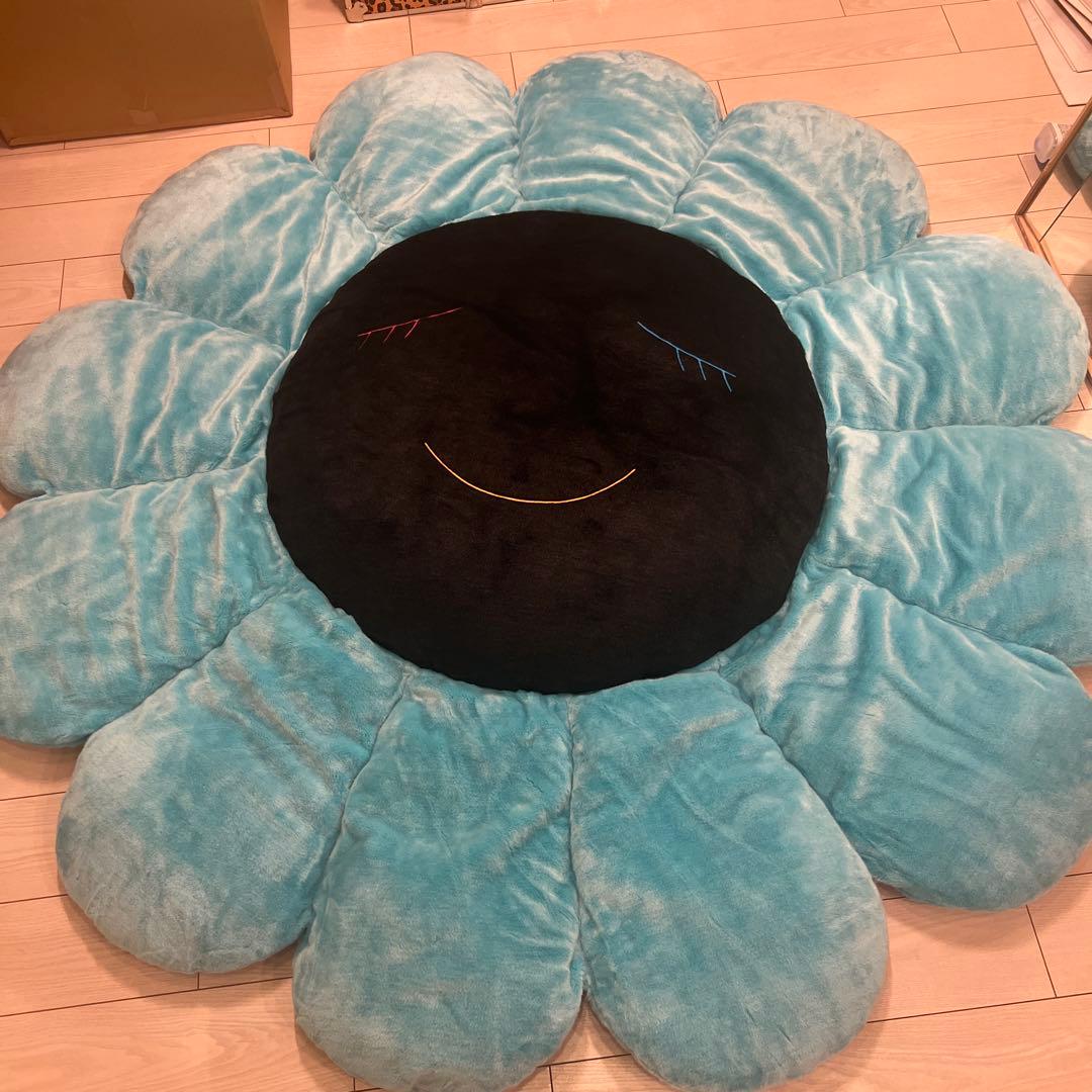 村上隆 Flower Cushion Blue Black カイカイキキ 2m