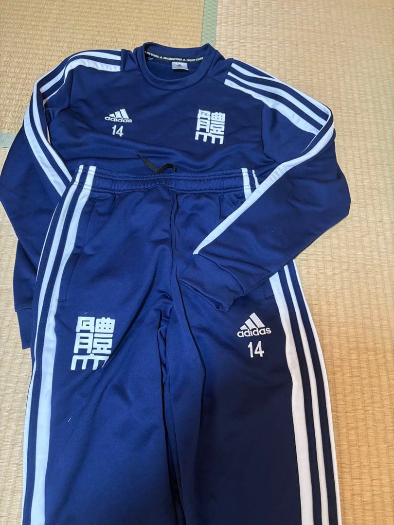 値下！日体大サッカー部スウェットセットM アディダスadidas日本体育大学