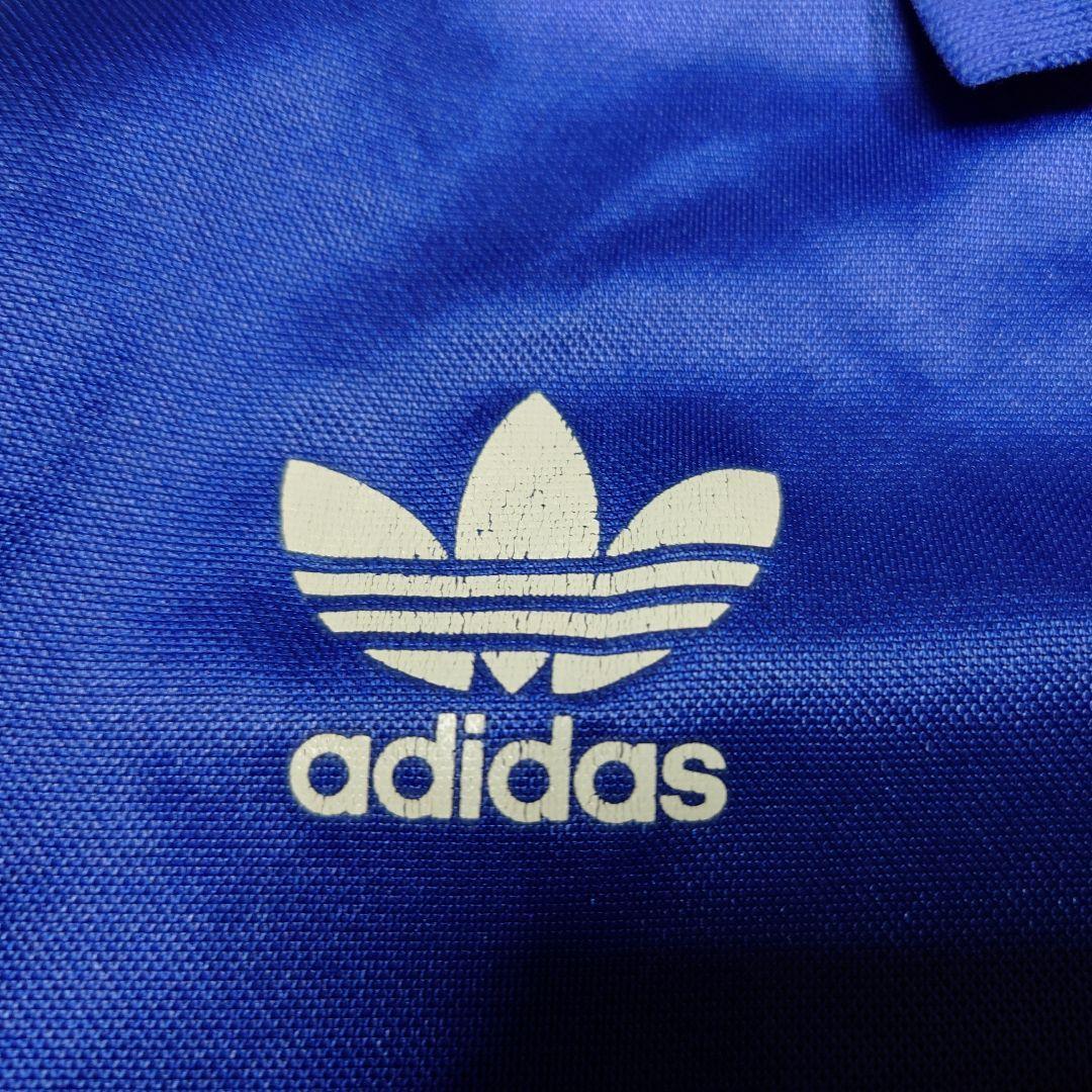 90s adidas　襟付きゲームシャツ　古着　アディダス　デサント製　3ライン