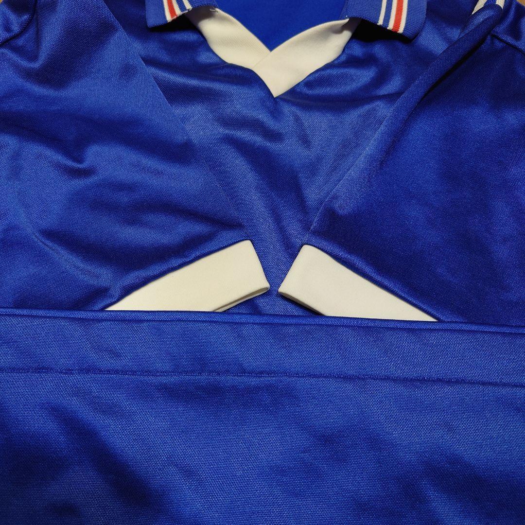 90s adidas　襟付きゲームシャツ　古着　アディダス　デサント製　3ライン