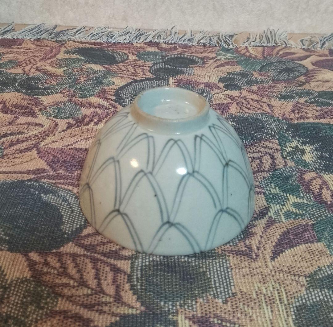 古伊万里 染付 網手 くらわんか碗 波佐見焼 江戸中期