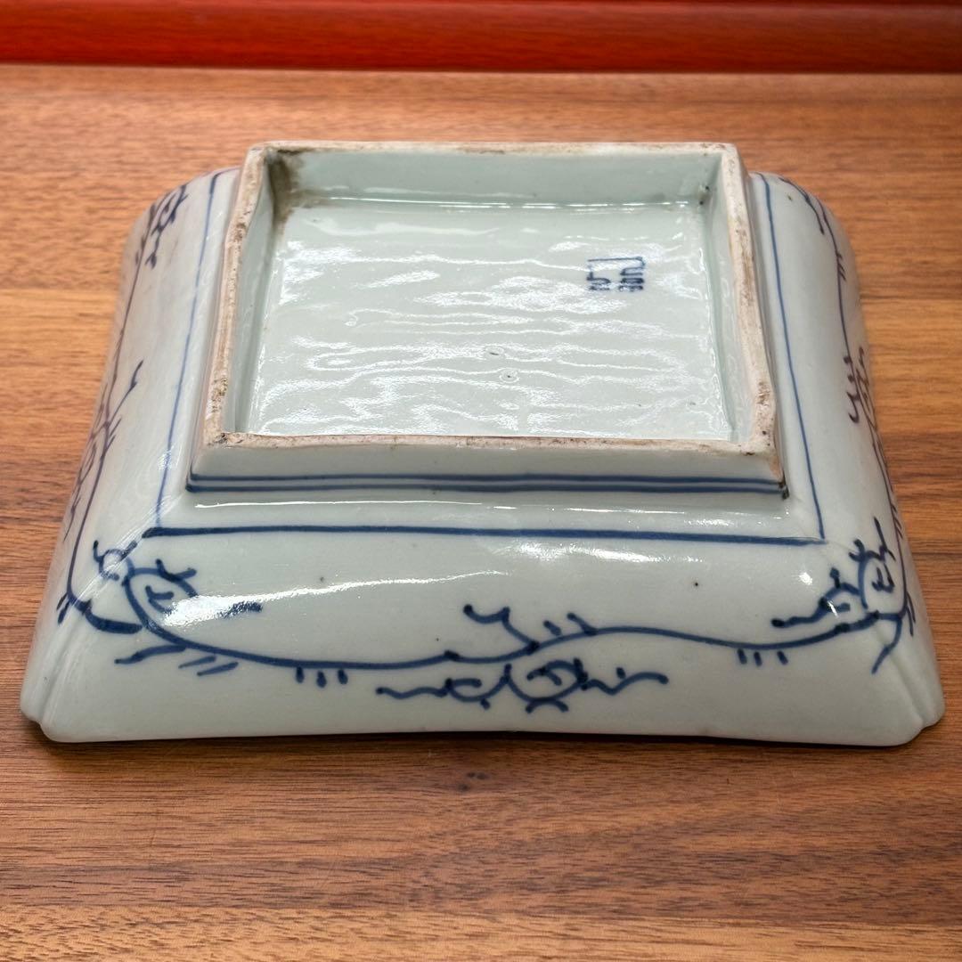 江戸時代　古伊万里　富士山　角皿