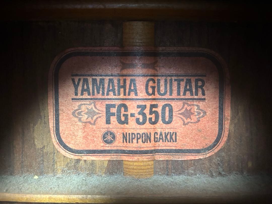 【希少】 YAMAHA FG-350 赤ラベル ヤマハ ビンテージ ギター