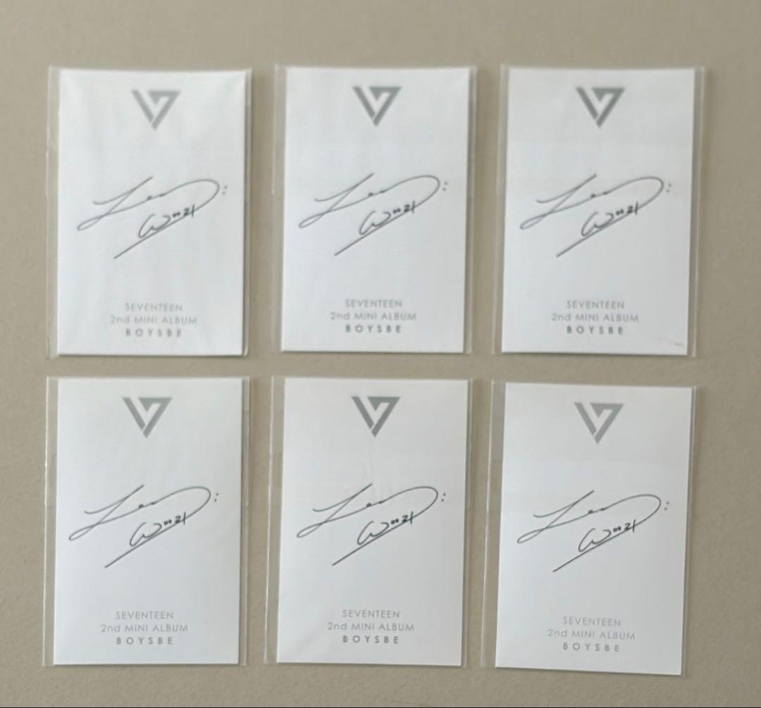 SEVENTEEN boysbe 新旧トレカ チェキ セット マンセ ウジ