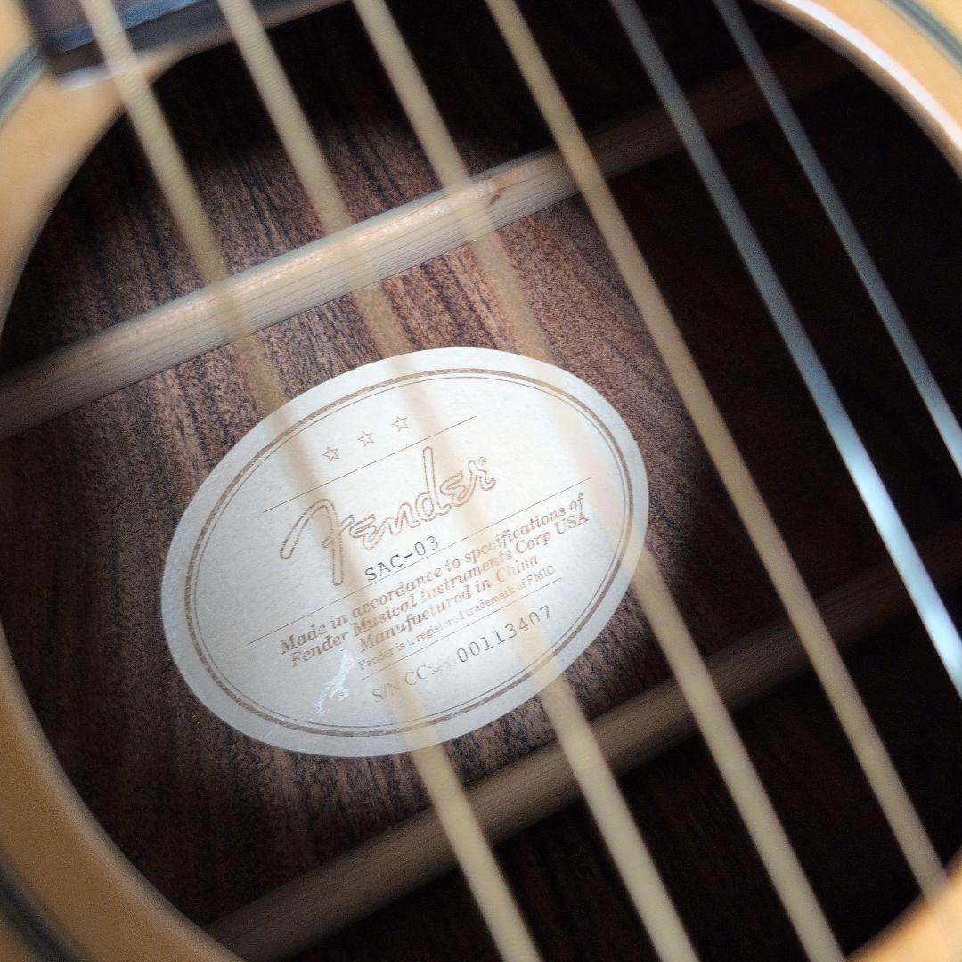 Fender フェンダー SAC-03 トップ単板 美音　美品