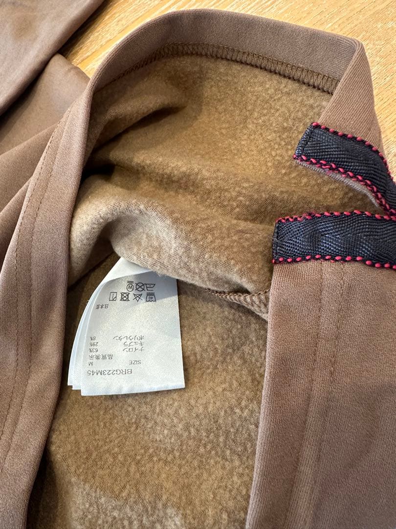 BRIEFING ブラウン 裏起毛モックネック　M 美品