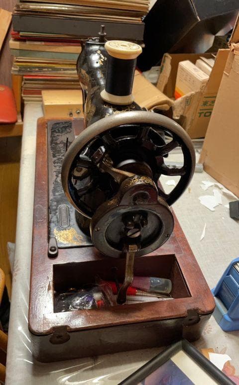 シンガーミシン　アンティーク　シャビー