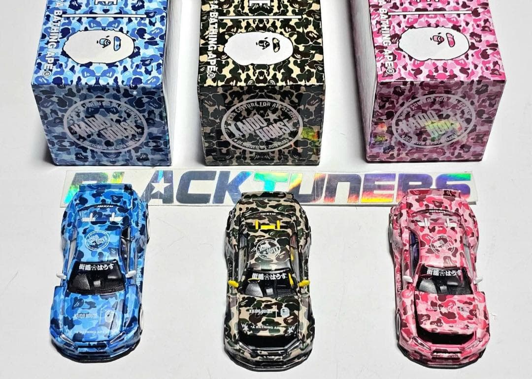 MINIGT KAIDO★HOUSE R34 スカイライン BAPE 3セット