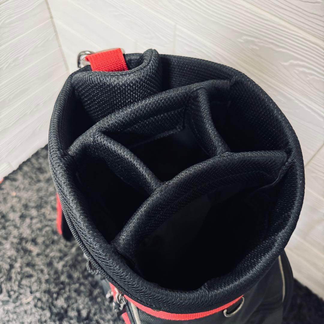 Puma プーマ　ゴルフキャディバッグ 黒/赤