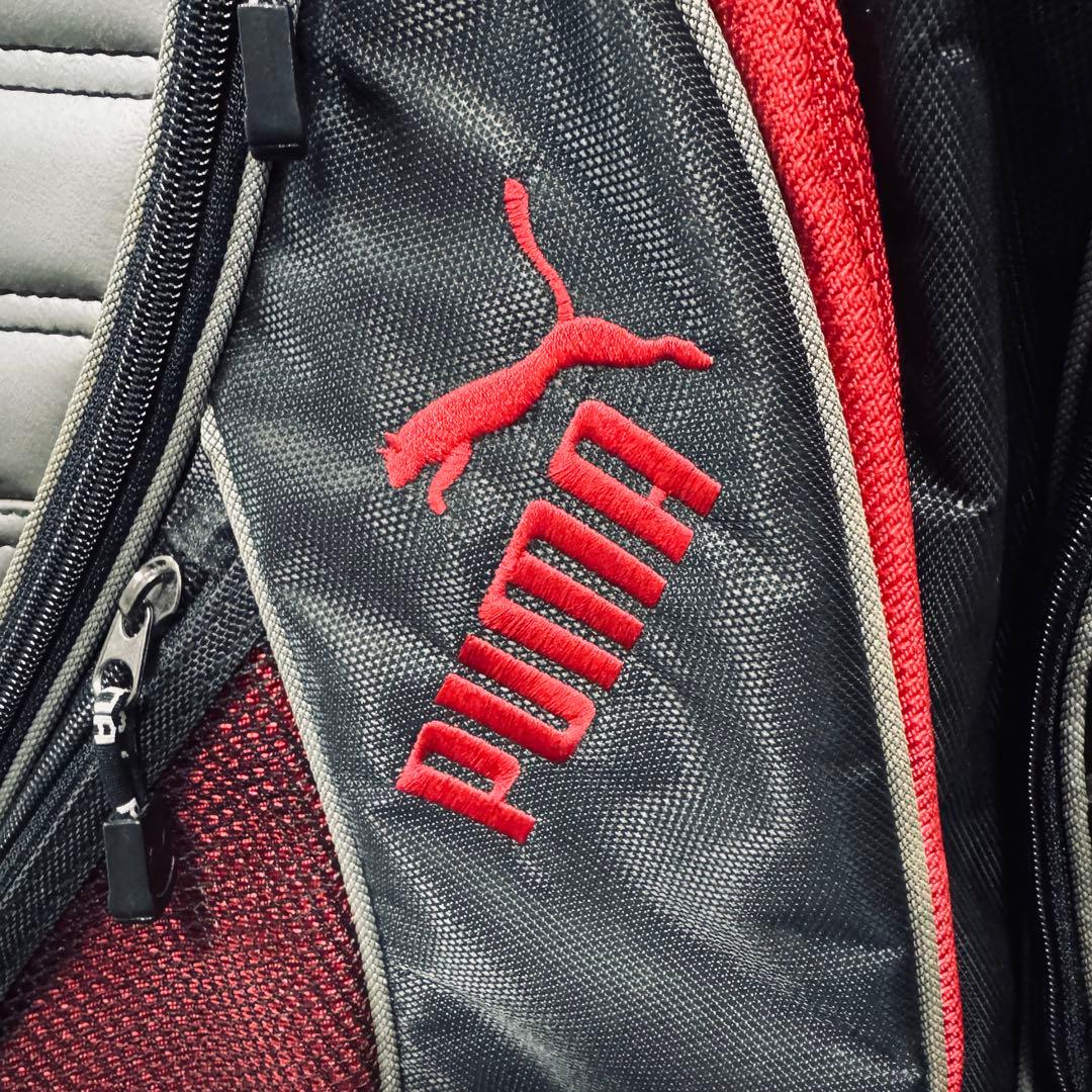 Puma プーマ　ゴルフキャディバッグ 黒/赤