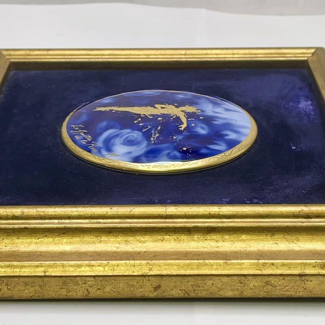 大倉陶園 アートフレーム 陶額 バラの精 陶器 壁掛け 壁飾り 希少！現状品