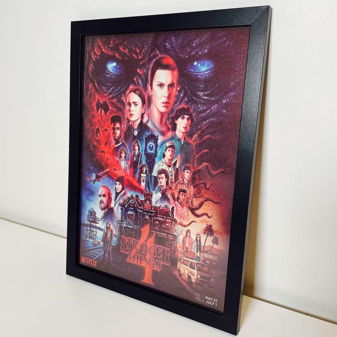 【専用出品】額付きポスター ストレンジャーシングス5枚セット(新品)