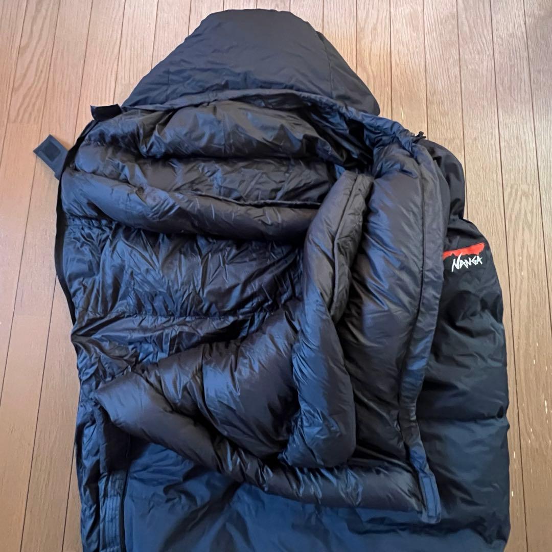 美品 ナンガ オーロラ600DX 山渓別注モデル オールブラック