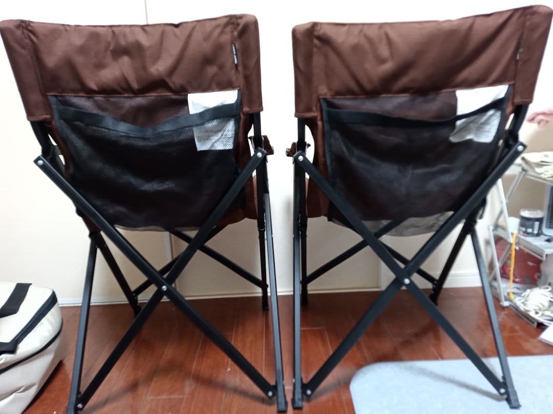 【廃盤品】ユニフレーム　UFチェア100 ブラウン×2脚セット【送料込み】