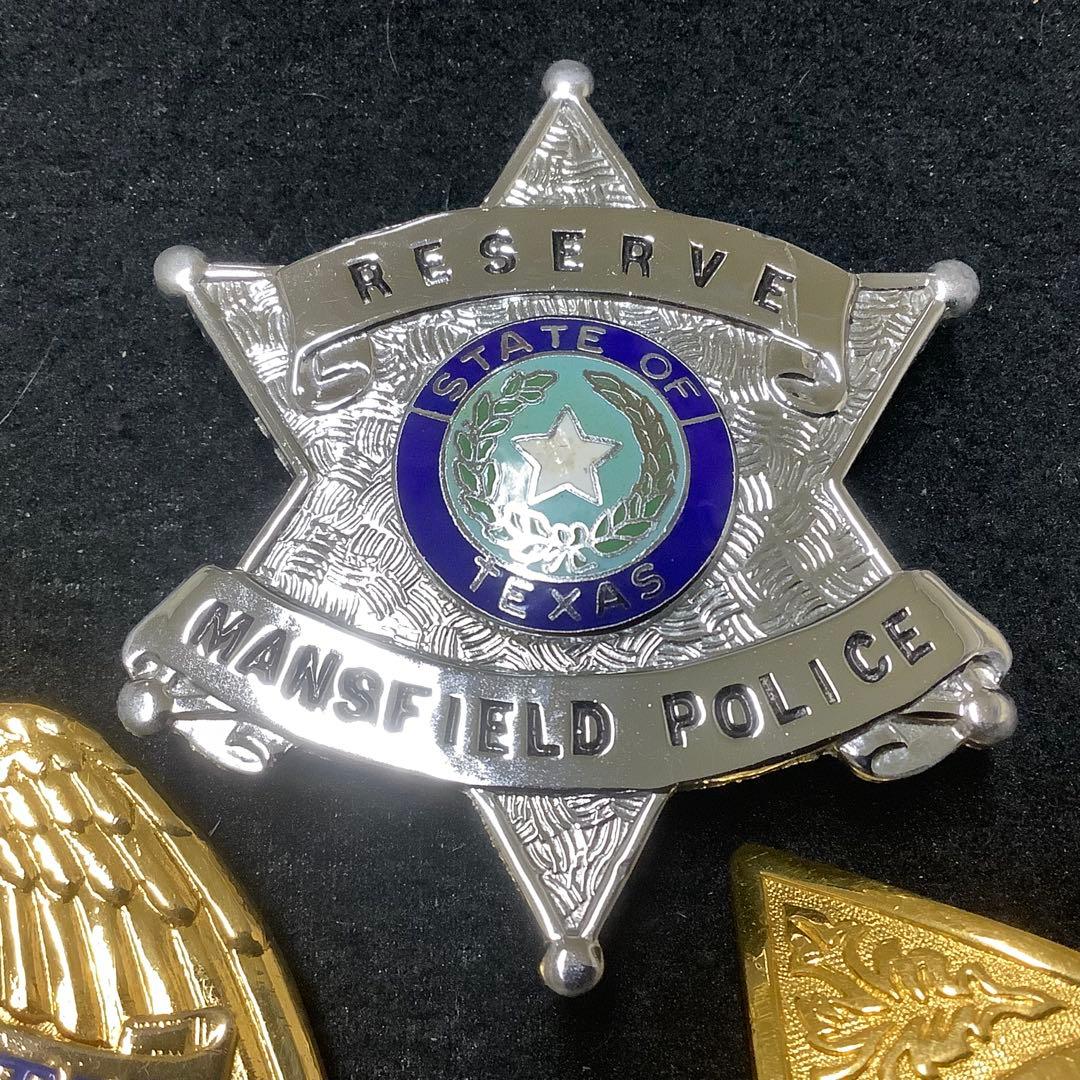 【ビンテージコレクション】アメリカ USA 警察官 ポリスバッジ 3点セット