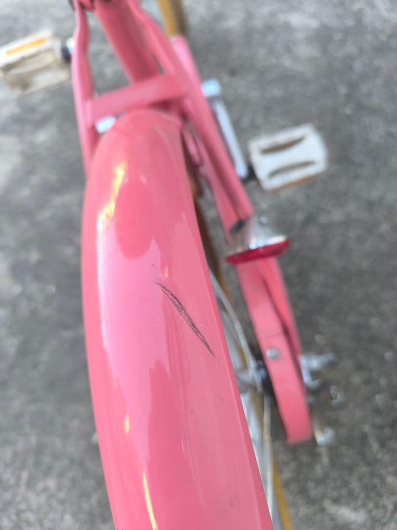 東京バイク　ピンク 幼児用自転車 前バスケット付き