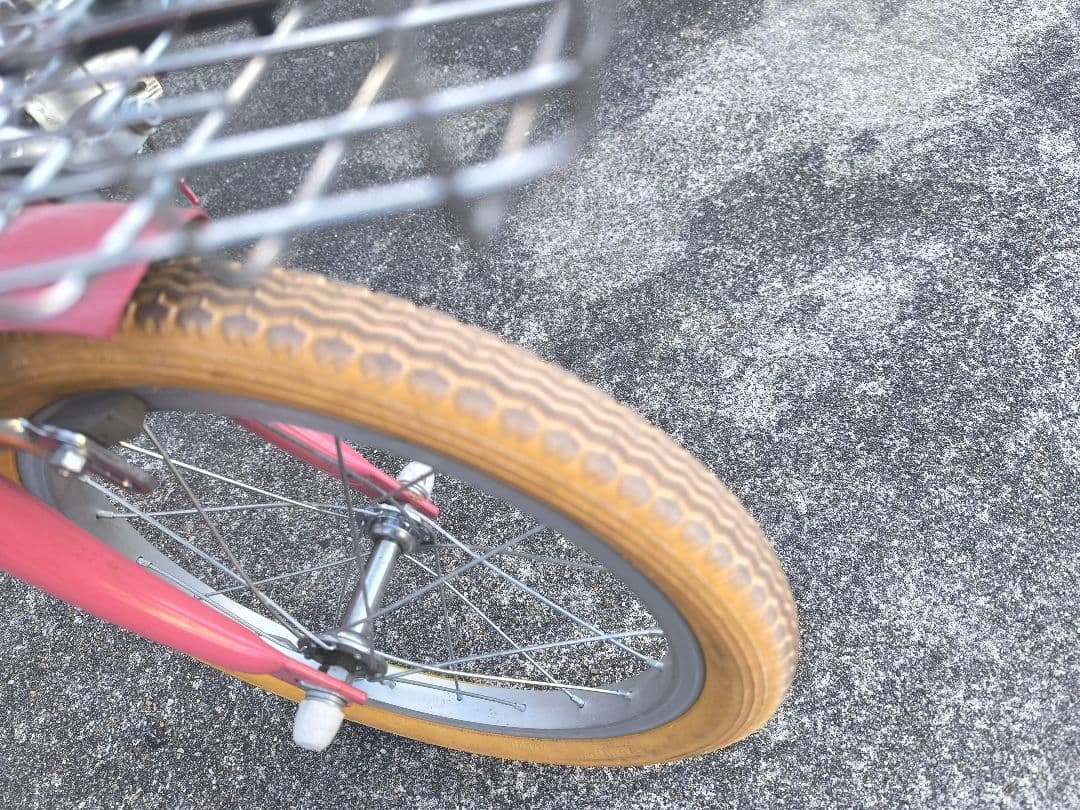 東京バイク　ピンク 幼児用自転車 前バスケット付き