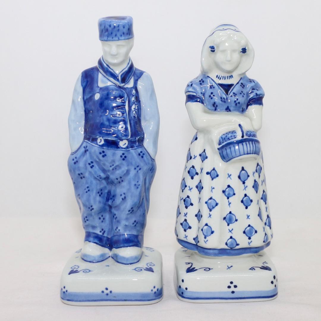  DELFT ロイヤルデルフォト ファーマーと妻 置物 陶器 オランダ