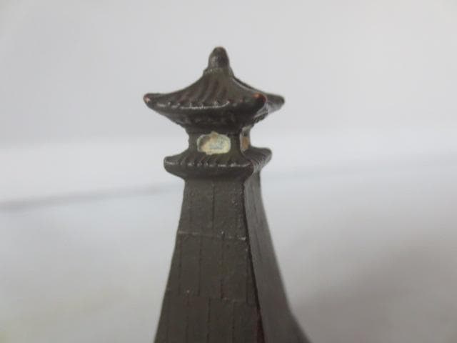 R7/09/25-2　銅器やぐら　添配　添景　盆景パーツ　水石　高さ約4.5㎝