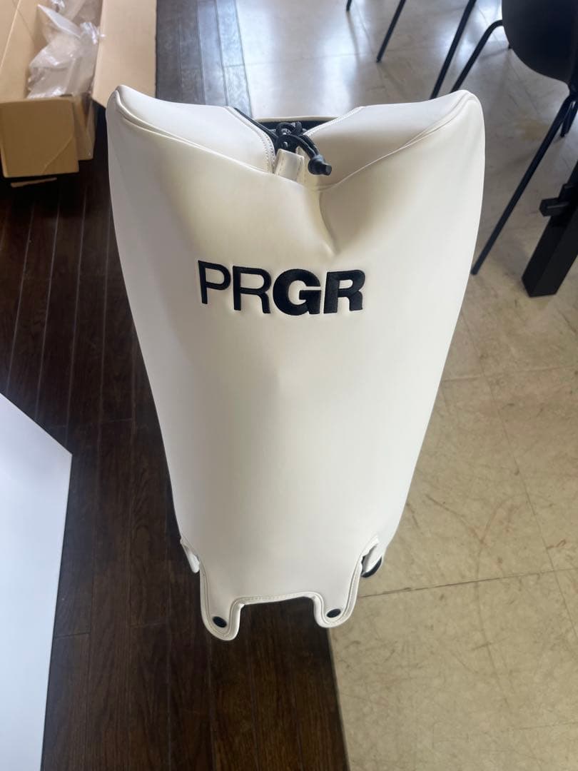 新品未使用PRGR ホワイト キャディバッグ