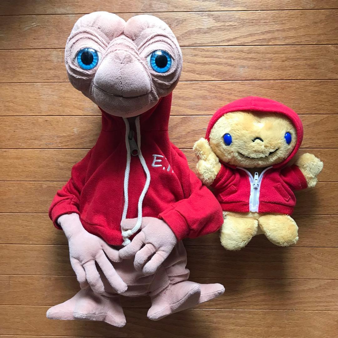 ユニバーサルスタジオ　USJ E.T.大きいぬいぐるみ　ET 2個セット当時物