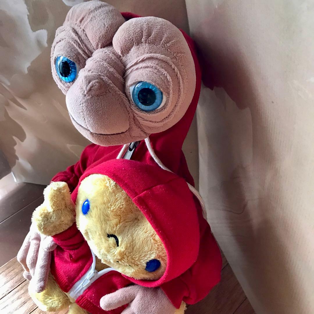 ユニバーサルスタジオ　USJ E.T.大きいぬいぐるみ　ET 2個セット当時物