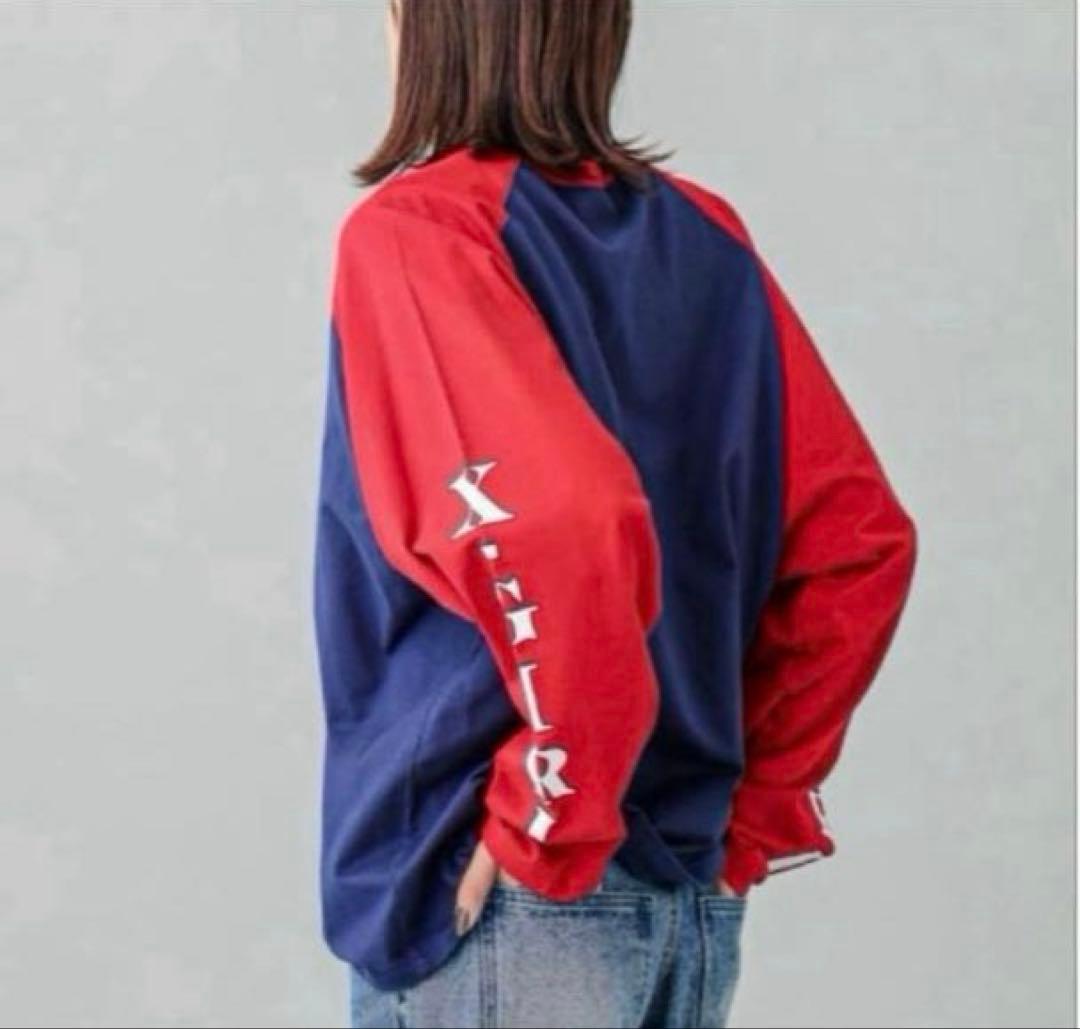 希少❗️【あいみょん着用】モデルX-girl ロンTネイビー長袖リンガーTシャツ