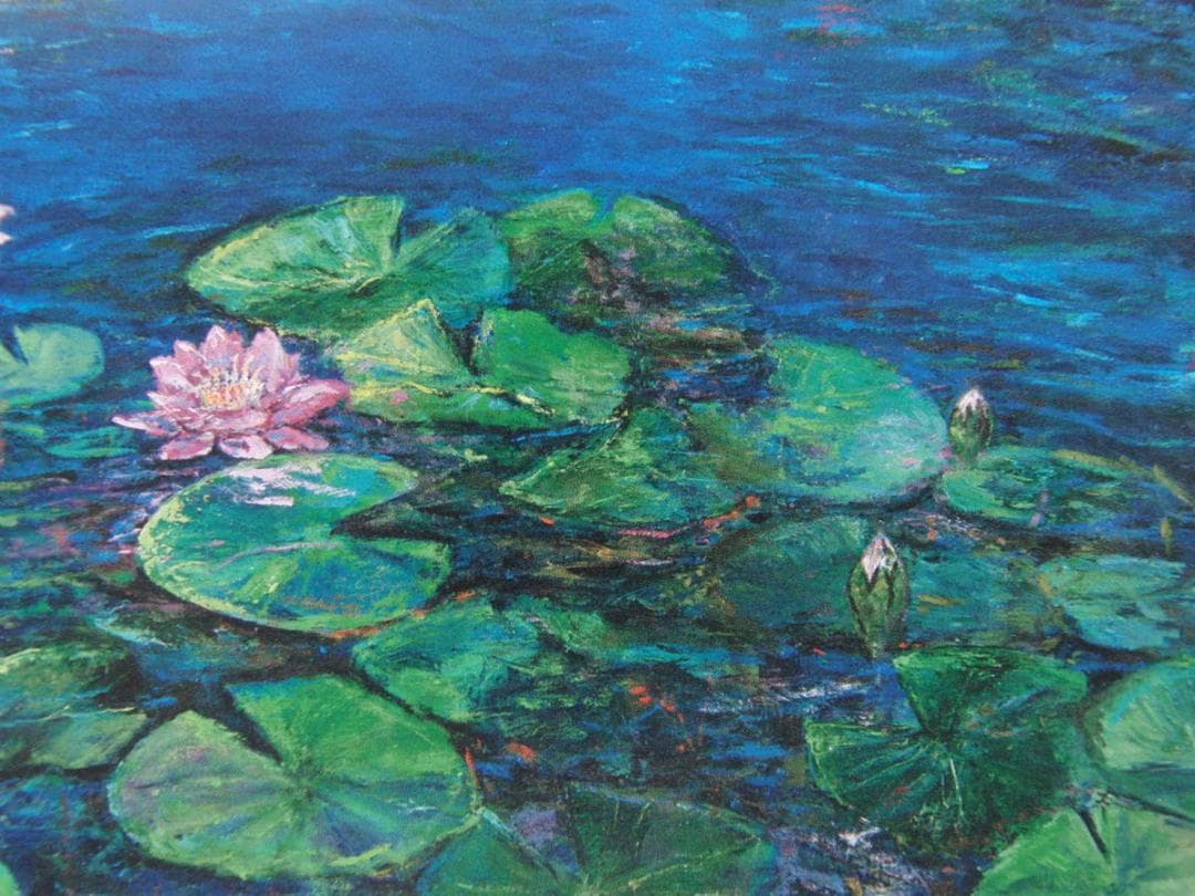 スイベル・ギュレー、【B020　WATER LILIES】、希少な額装用画集より