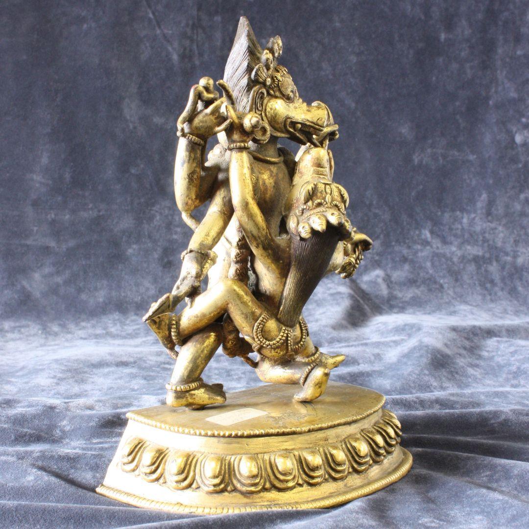 馬頭・牛頭観音像　歓喜天　ハヤグリーヴァ・シャクティ（ヤブユム)