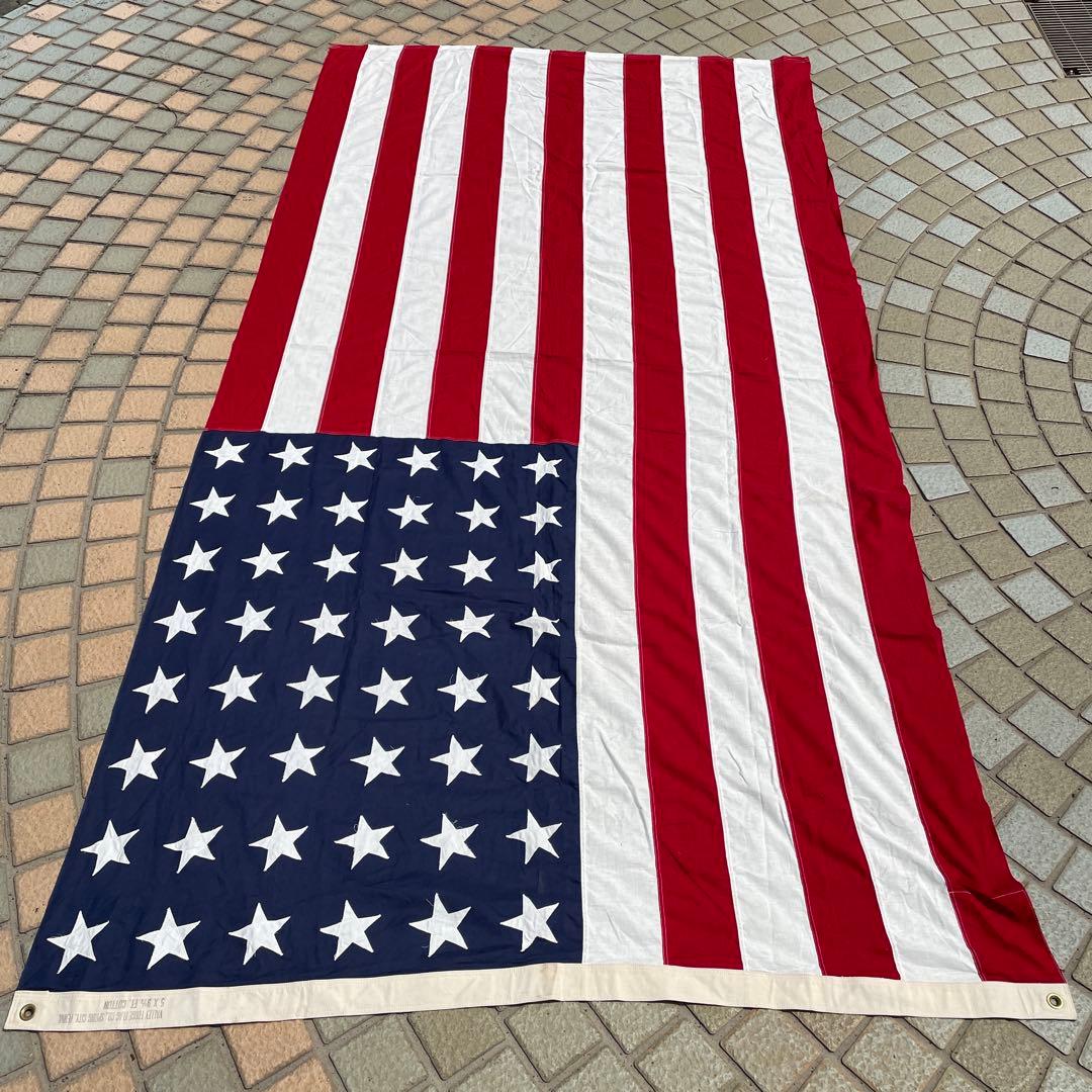 特大BIG！40s〜50s 48星 星条旗アメリカアンティークUSAヴィンテージ
