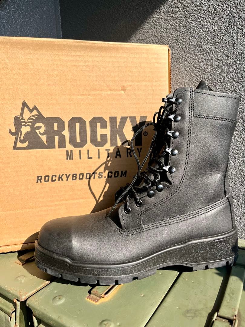 米軍放出未使用品Rocky社 米国製タクティカルブーツスチールトゥ入り 28cm