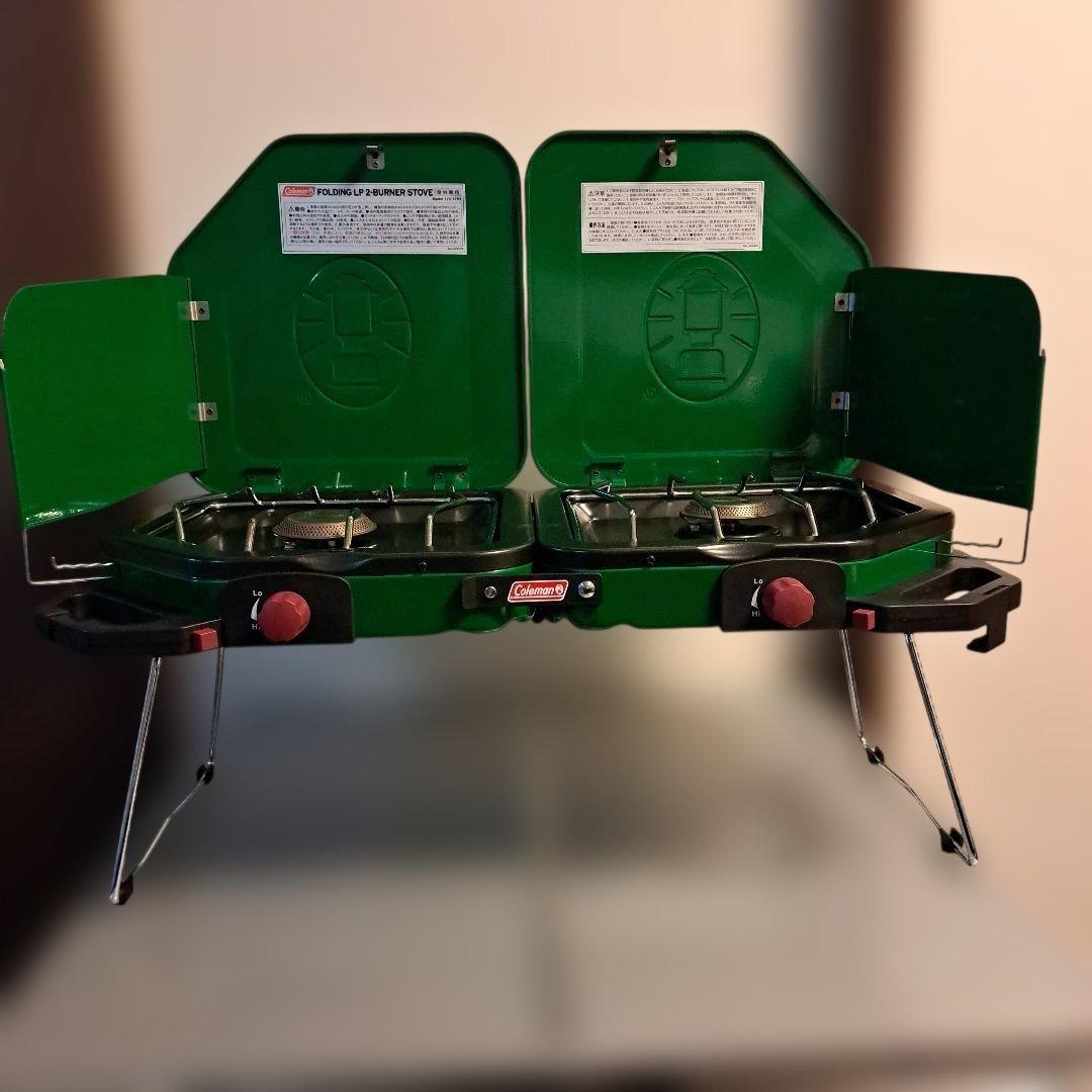 コールマン フォールディングLPツーバーナーストーブ　美品❗ 廃盤 稀少品❗