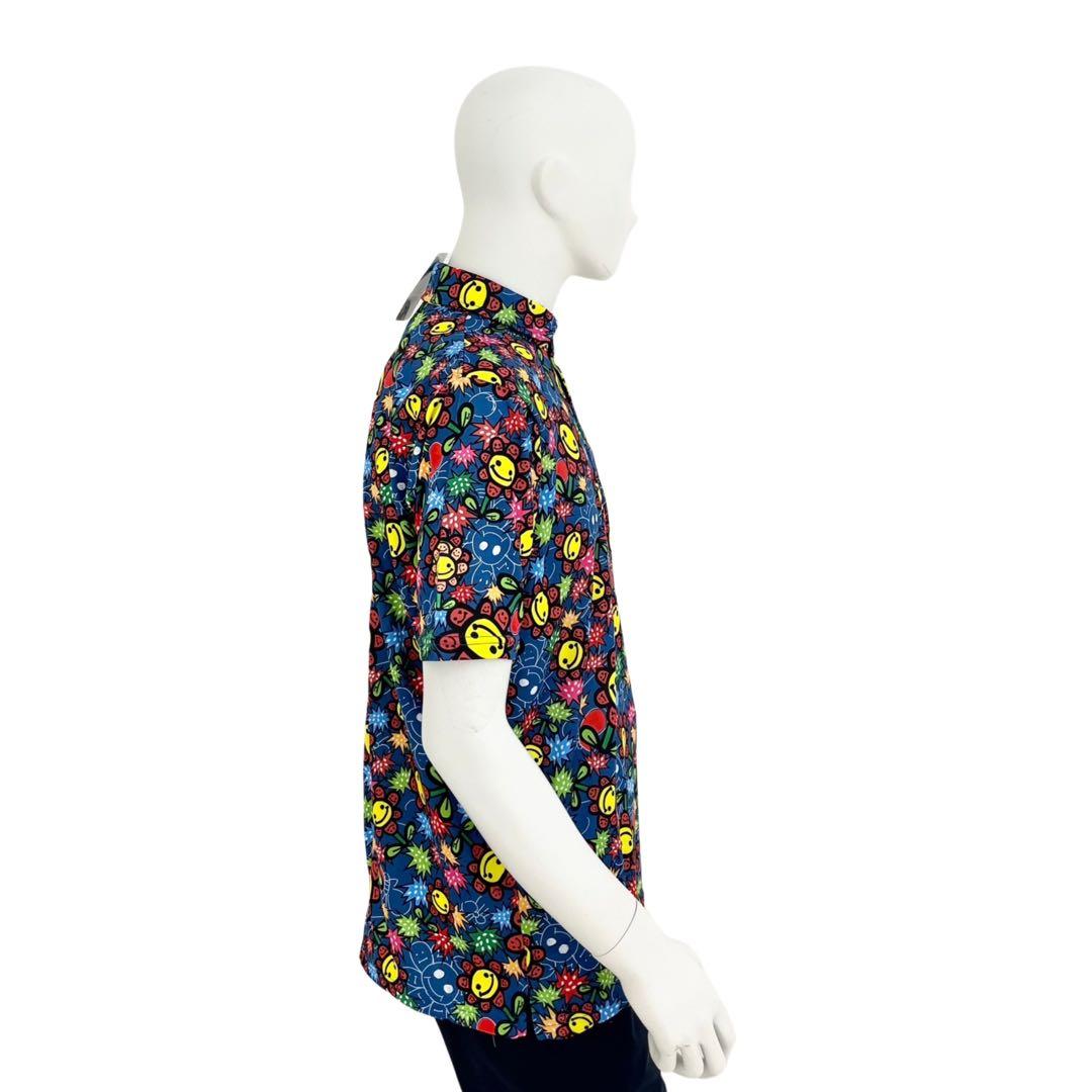 エリートグリップ　ラフウォーター　ポロシャツ　ハッピー6柄　ネイビー　LL