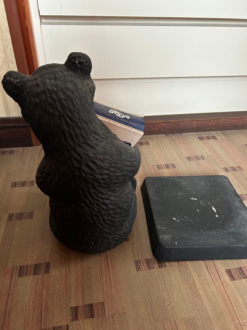 サントリー ニッカウイスキー トリスウイスキー クマの陶器置物