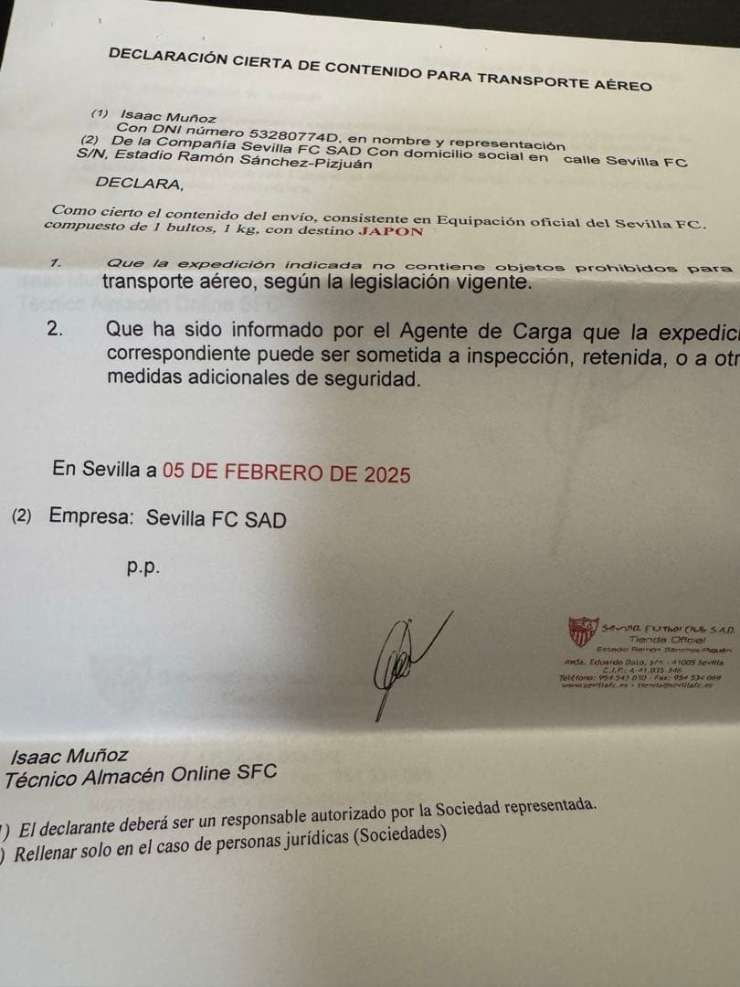 【超希少・シリアルNo付】ヘススナバス直筆サイン入りセビージャ引退試合ユニ