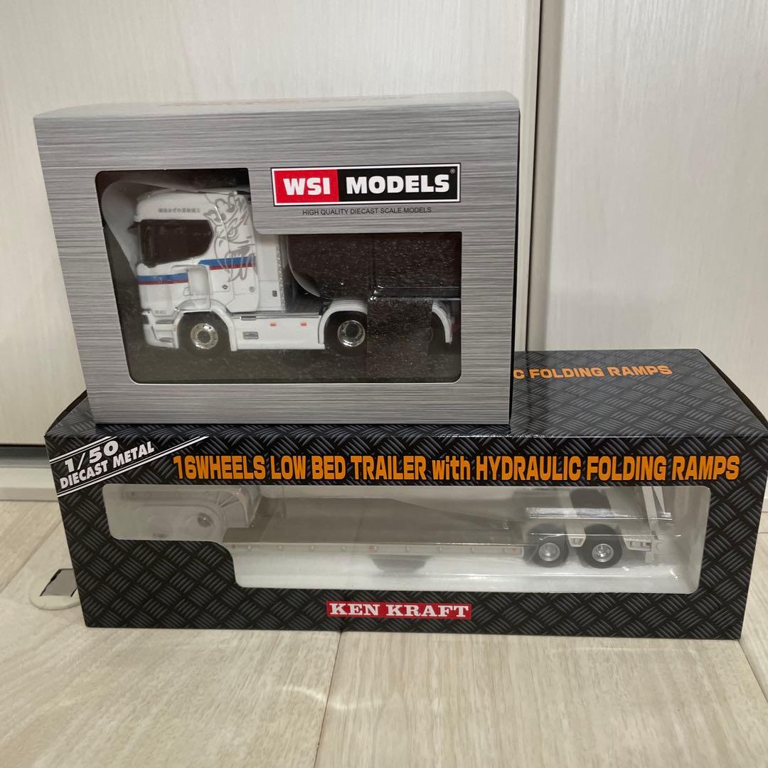 1/50 WSI ケンクラフト　外薗運輸機工　スカニアR 6×2 トレーラセット