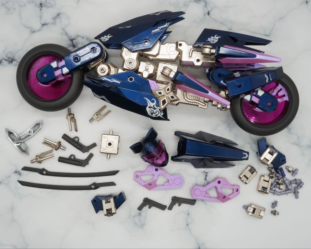 メガミデバイス 皇巫 ツクヨミ+バイク 完成品 塗装品