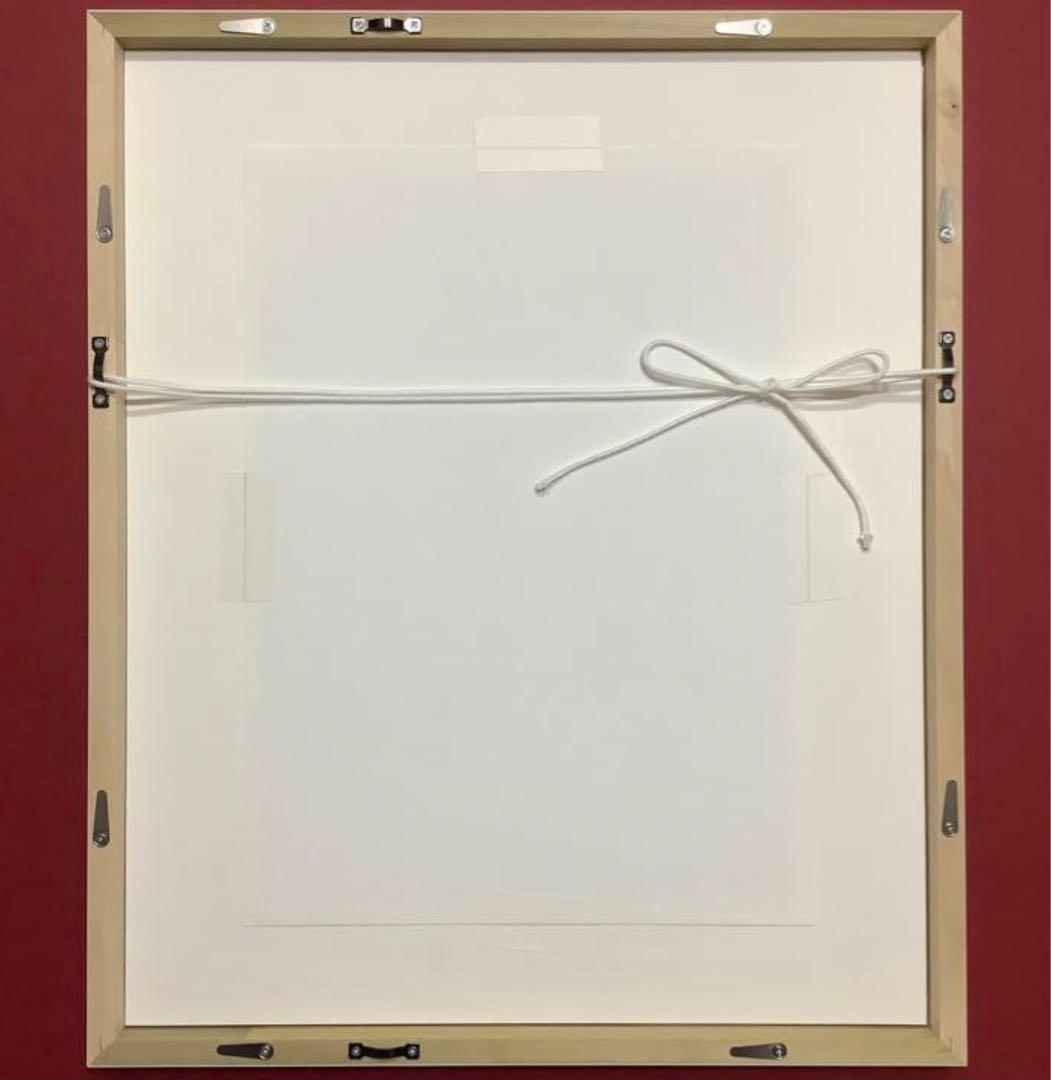 絵画・額縁・版画・中川 学・新品未使用・雪中遊鴉圖・美術品・インテリア・雑貨