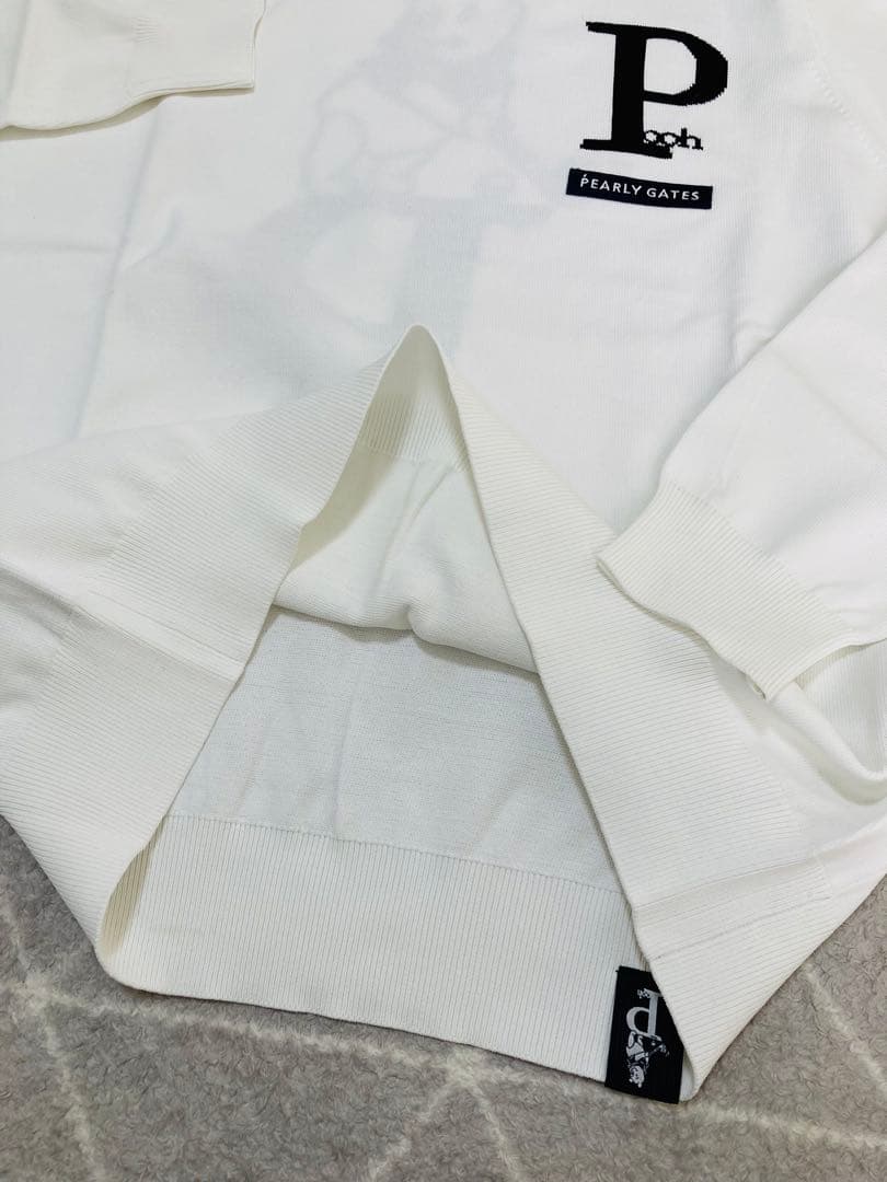 新品 パーリーゲイツ×Disney POOH プーニット セーター(4)M/白