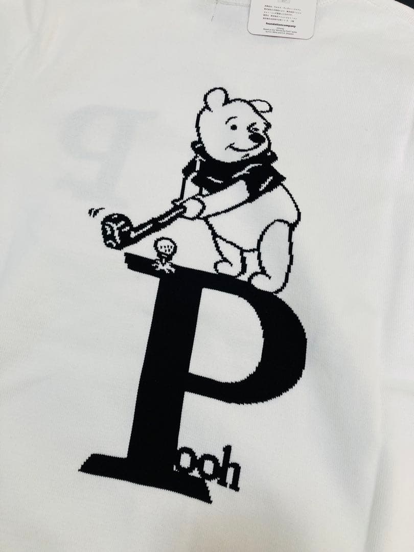 新品 パーリーゲイツ×Disney POOH プーニット セーター(4)M/白