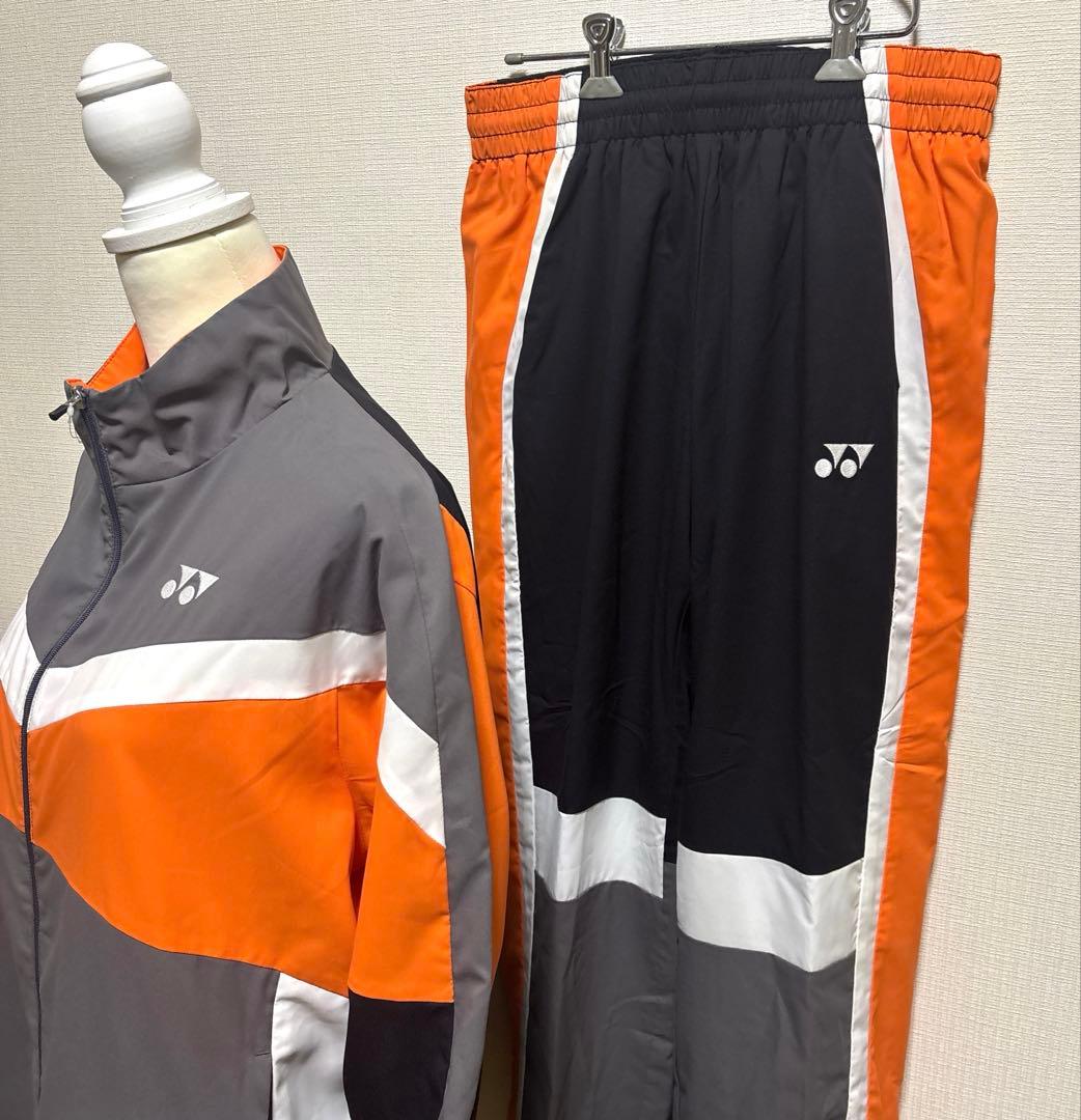 【訳あり】ヨネックスユニ裏地付きウォームアップシャツセットアップ サイズＬ