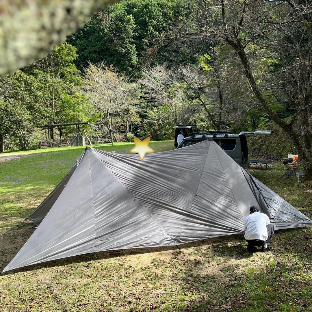 アンドワンダー ムラコ　テント　HERON 2POLE TENT グレー