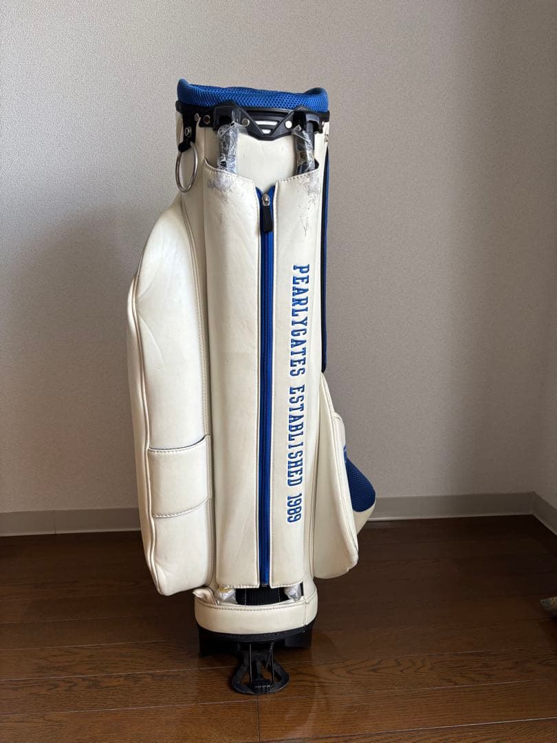 ⭐️早い者勝ち⭐️PEARLY GATES キャディバッグ ホワイト/ブルー