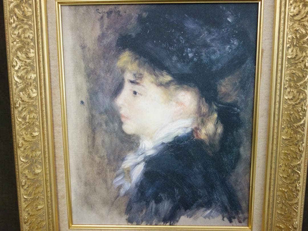 M▽ルノワール ルノアール 複製画 額縁 モデル マルゴの肖像 (37913)