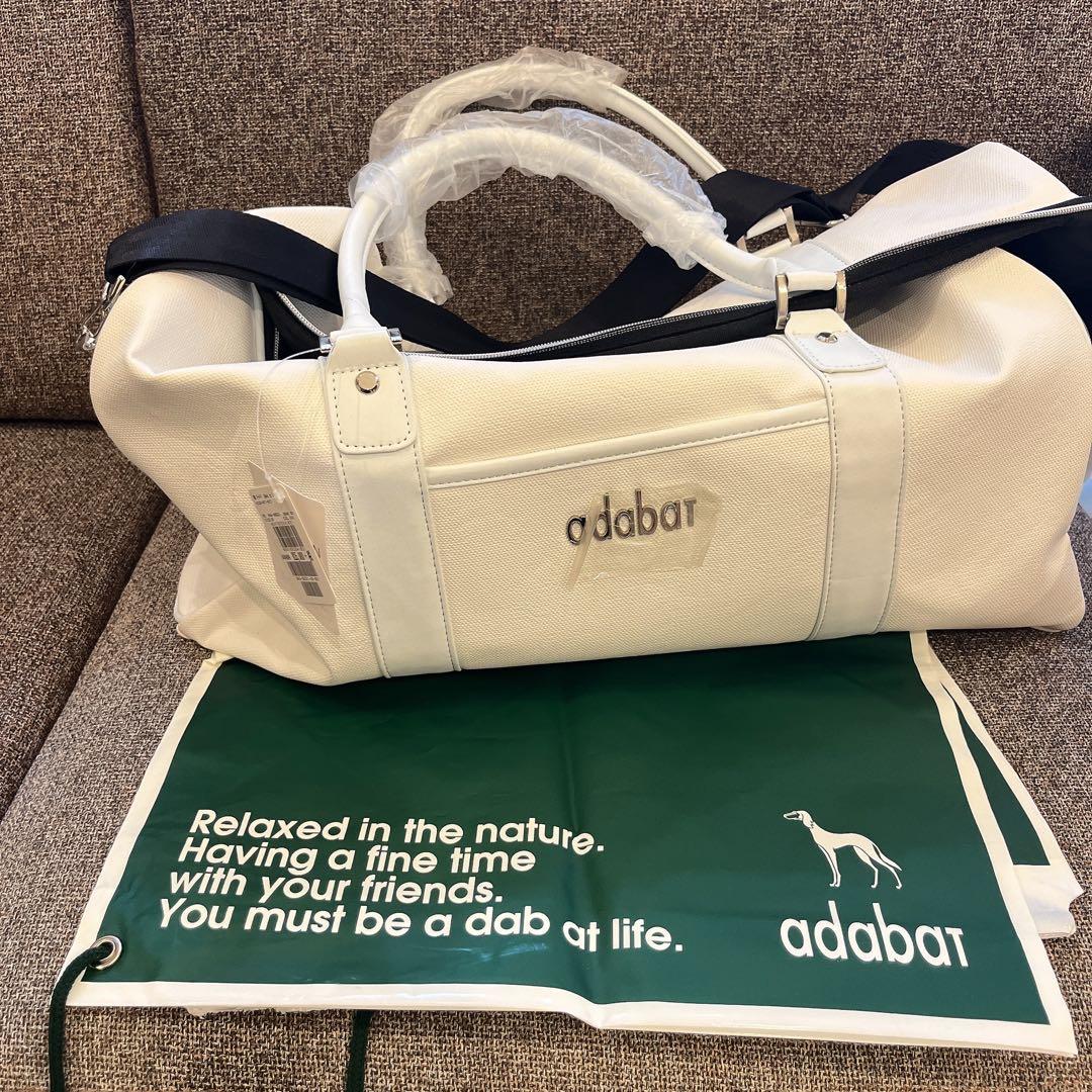 adabat ゴルフバッグ　白色　新品　タグ付き