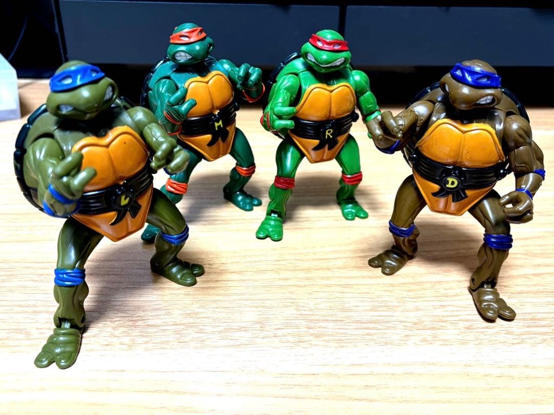 レア】1992年ミュータントタートルズ 変形フィギュアセット