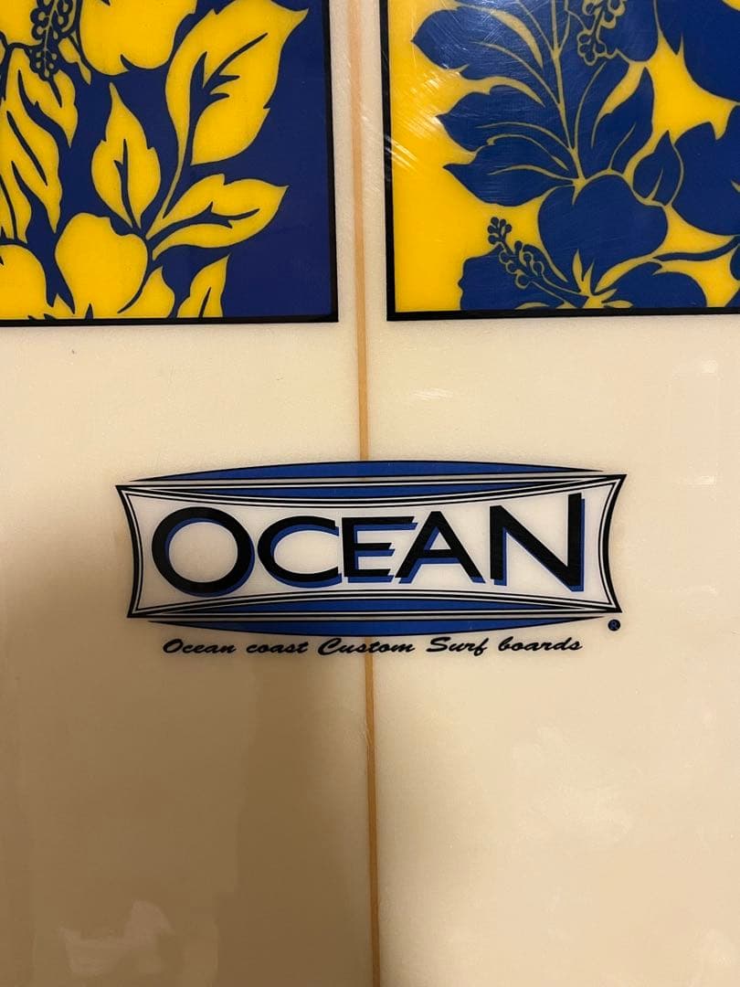OCEAN ロングボード 花柄デザイン　汚れのみ　傷なし